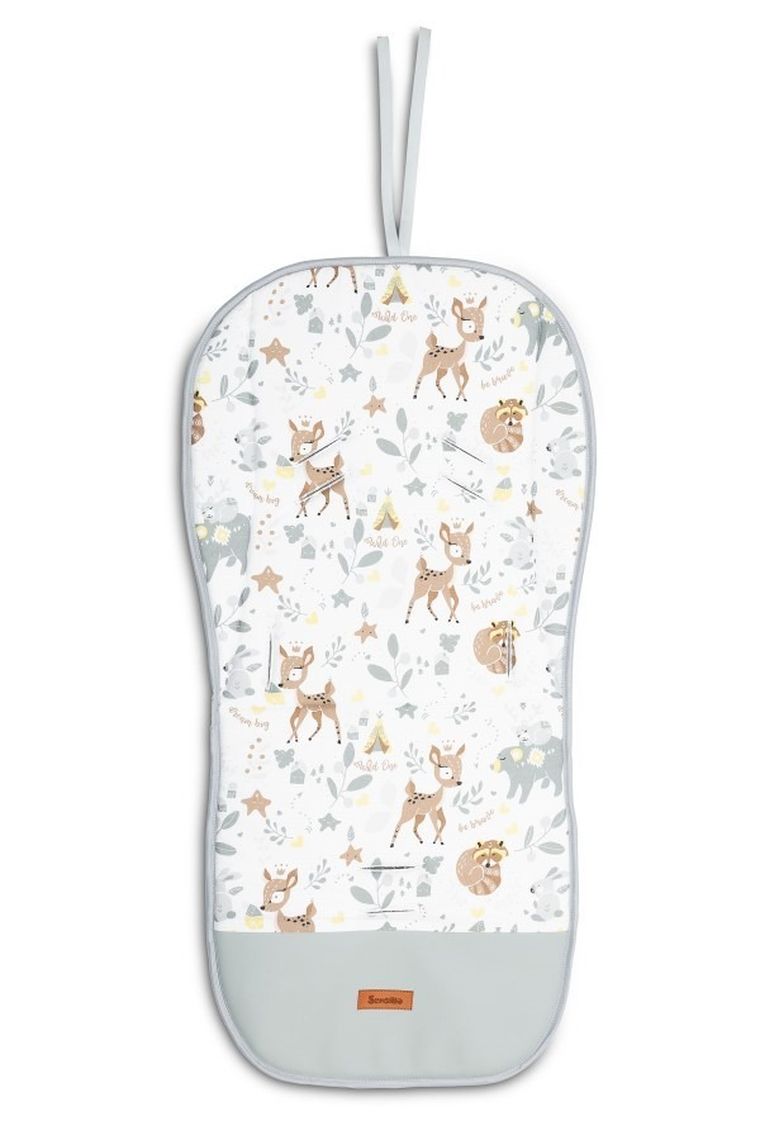 Sensillo, Velvet, Leśna Przygoda, wkładka do wózka, biała