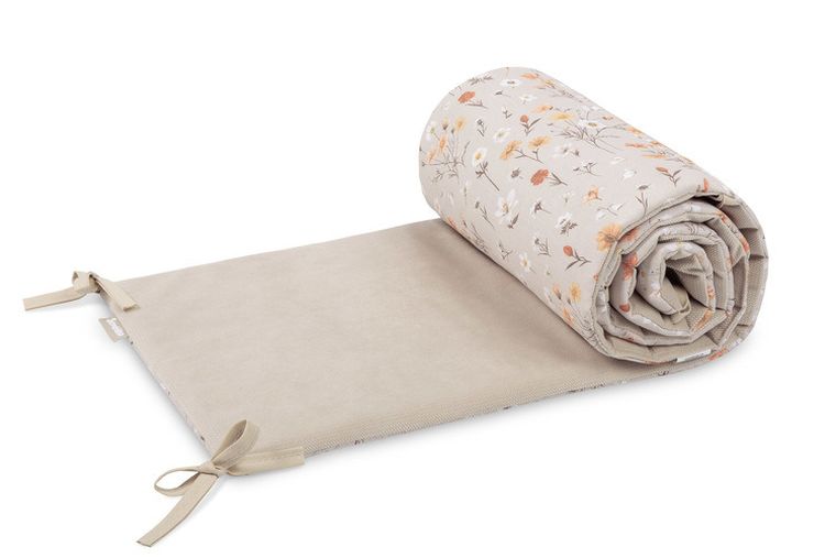 Sensillo, Velvet, ochraniacz do łóżeczka, bloom beige