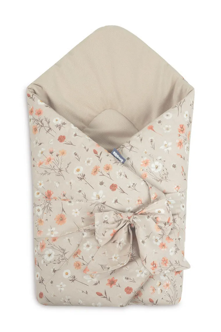 Sensillo, Velvet, rożek bloom beige, 75-75 cm