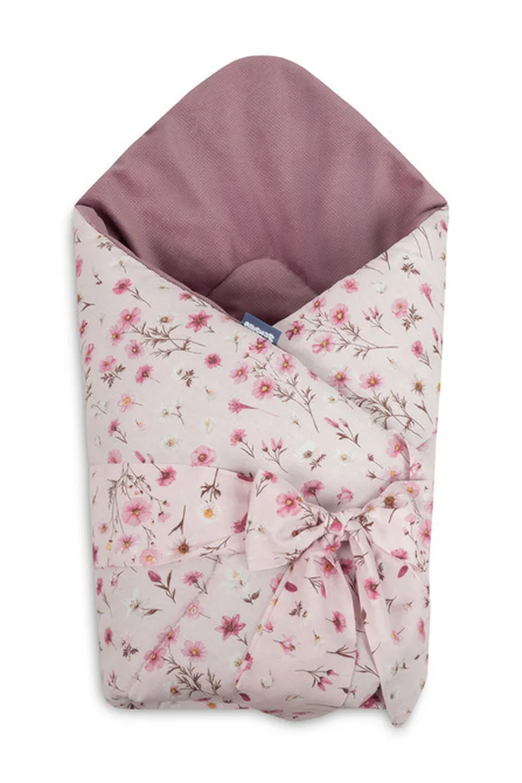 Sensillo, Velvet, rożek, bloom pink, 75-75 cm