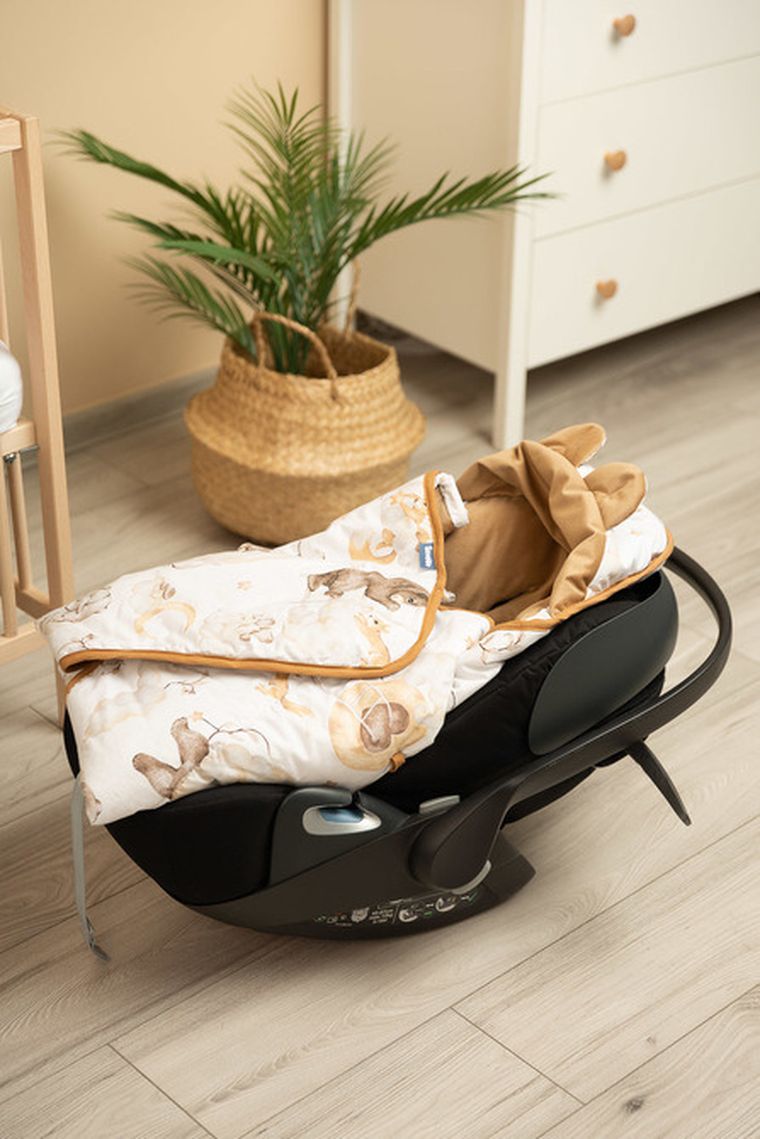 Sensillo, Velvet XL, otulacz do fotelika, sen beżowy