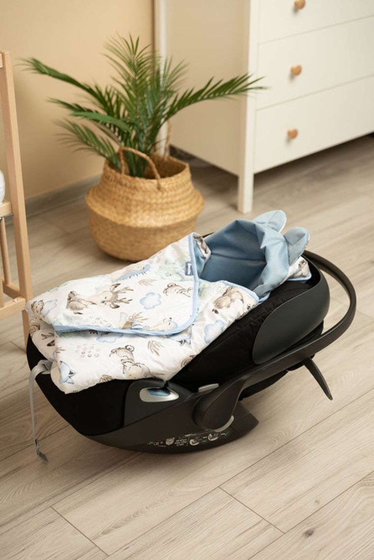 Sensillo, Velvet XL, otulacz do fotelika, spacer niebieski