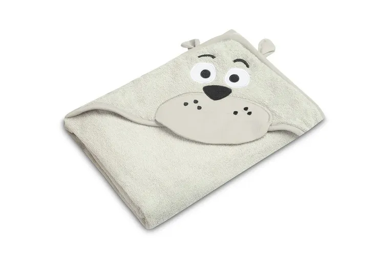 Sensillo, Water Friends, okrycie kąpielowe, miś, grey, 100-100 cm