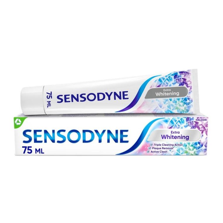 Sensodyne, Extra Whitening, pasta do zębów z fluorkiem, 75 ml