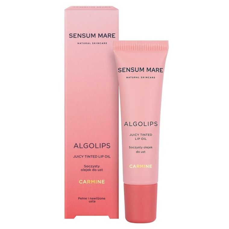 Sensum Mare, Algolips, soczysty olejek do ust, Carmine, 10 ml