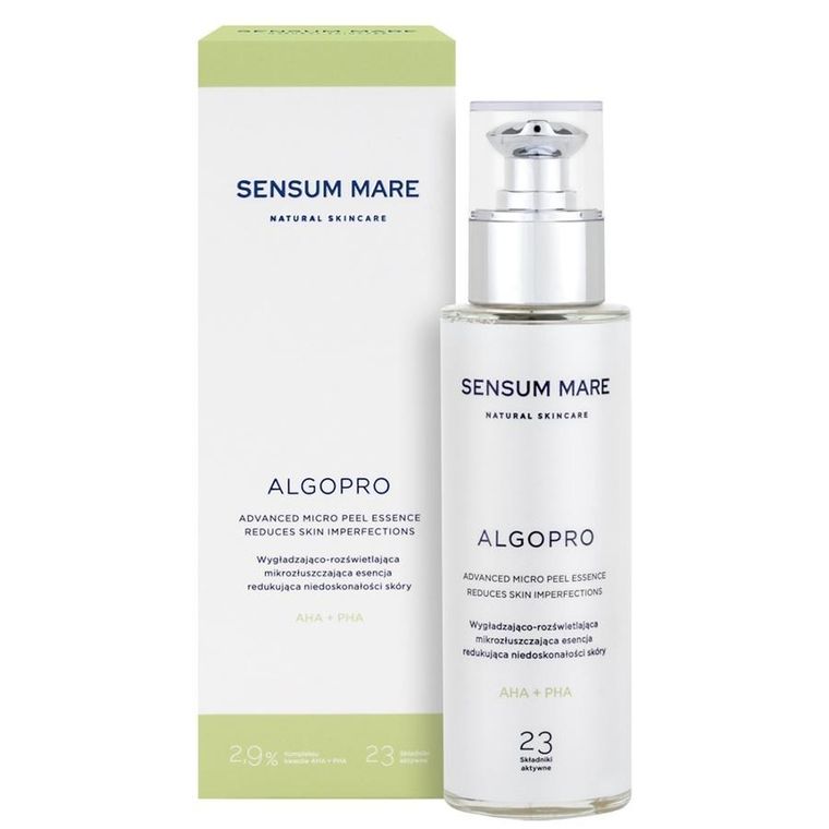Sensum Mare, Algopro, wygładzająco-rozświetlająca mikrozłuszczająca esencja redukująca niedoskonałości skóry, 100 ml