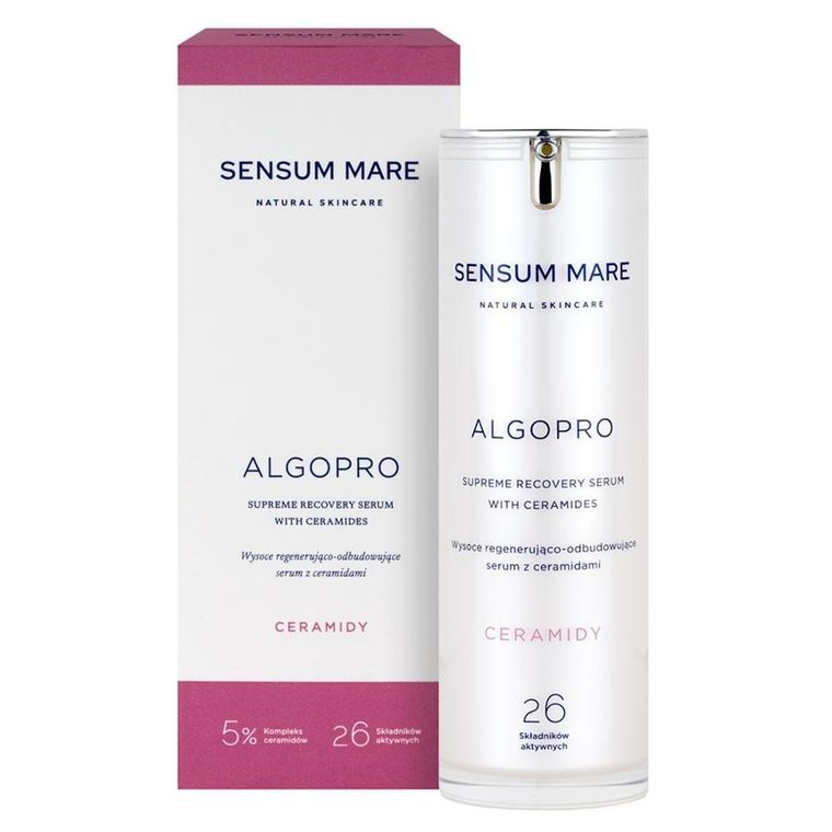 Sensum Mare, Algopro, wysoce regenerujące-odbudowujące serum z ceramidami, 30 ml