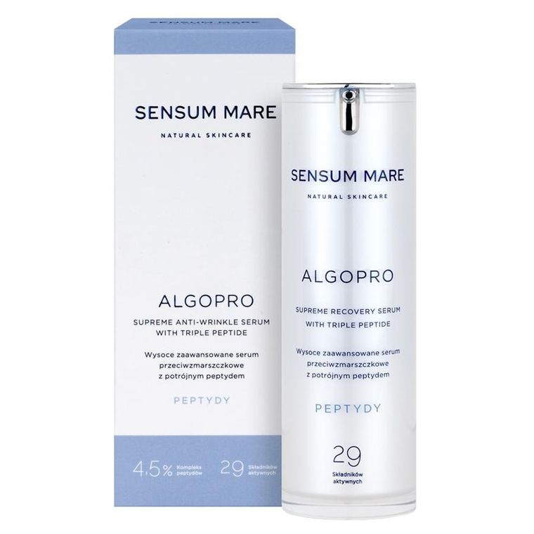 Sensum Mare, Algopro, wysoce zaawansowane serum przeciwzmarszczkowe z potrójnym peptydem, 30 ml