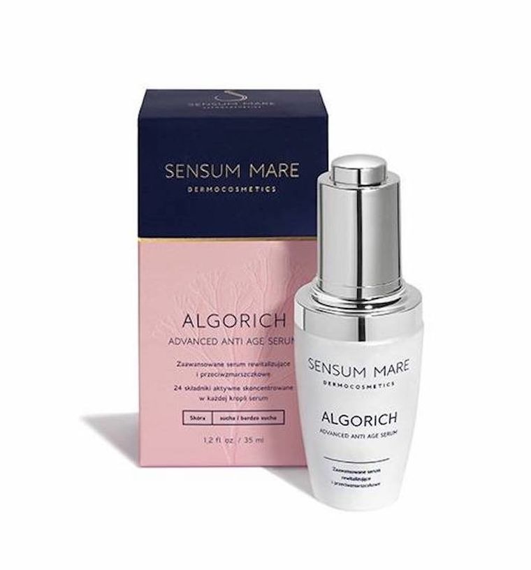 Sensum Mare, Algorich Advanced Anti Age Serum, zaawansowane, serum rewitalizujące i przeciwzmarszczkowe do skóry suchej i bardzo suchej, 35 ml