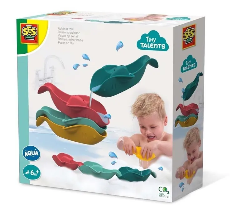 SES Creative, Aqua, Pojemniczki rybki, zabawka do kąpieli