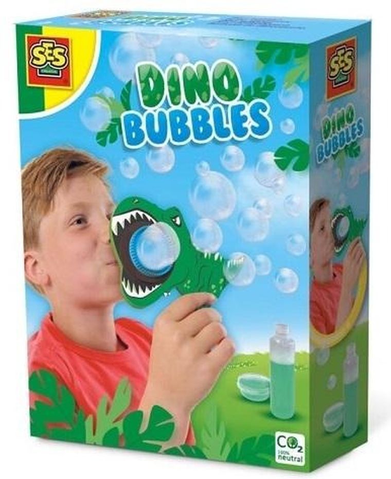 SES Creative, bańki mydlane, dino
