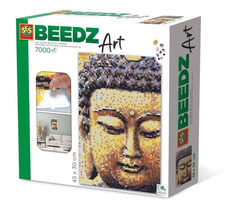 SES Creative, Beedz Art, koraliki do prasowania, Budda, 7000 elementów