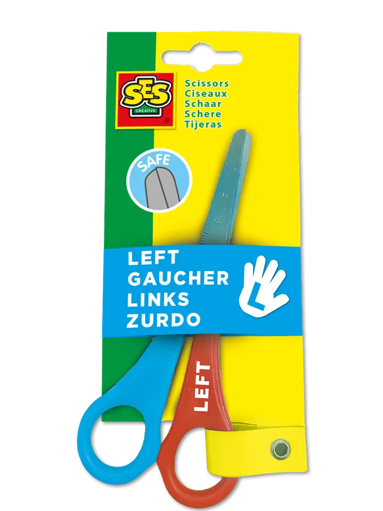 SES Creative, bezpieczne nożyczki dla małych leworęcznych dzieci