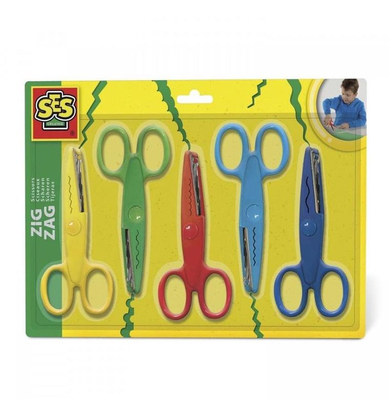 SES Creative, bezpieczne nożyczki, zygzaki
