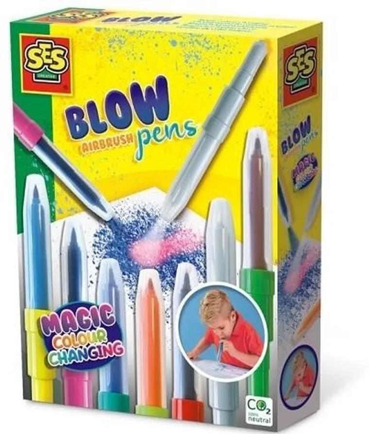 SES Creative, Blow Airbrush Pens, malowanie poprzez dmuchanie