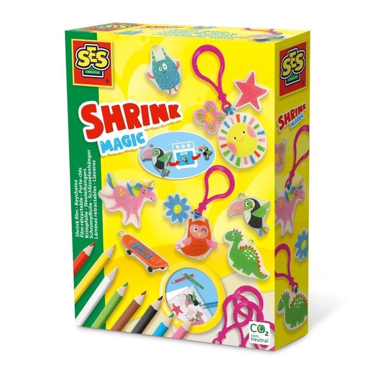 SES Creative, breloki z folii termokurczliwej, zestaw kreatywny