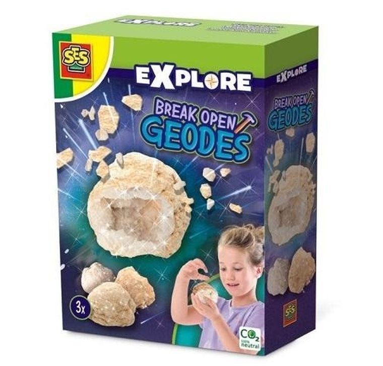 SES Creative, Explore, Rozbij geody skalne, zestaw edukacyjny