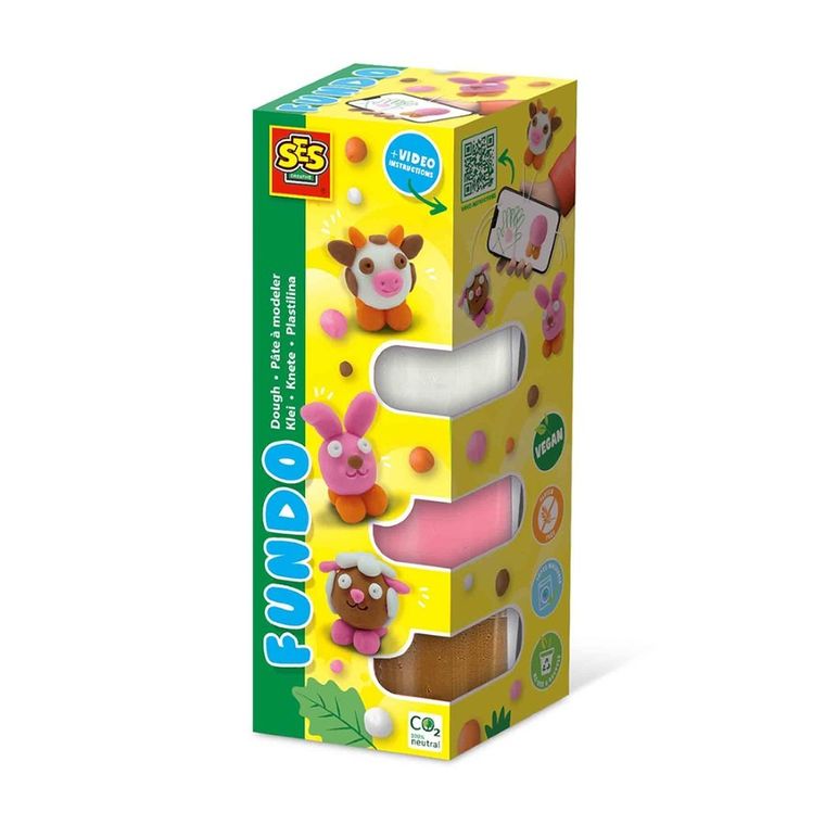 SES Creative, FunDo, ciastolina, zwierzęta hodowlane, masa plastyczna