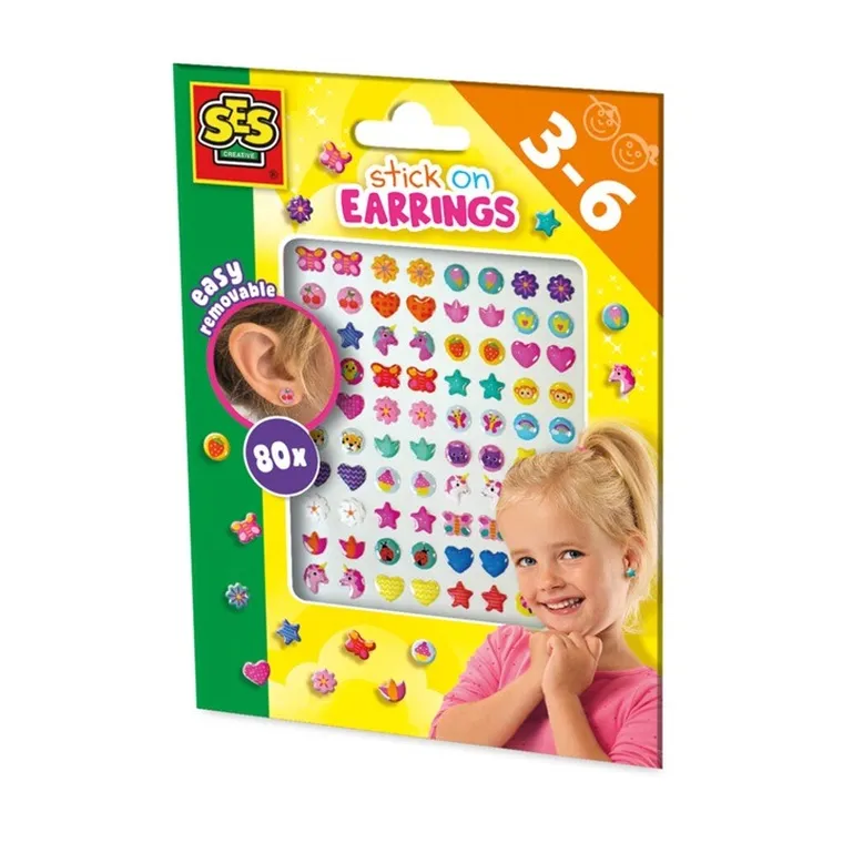SES Creative, kolczyki samoprzylepne, 80 szt.
