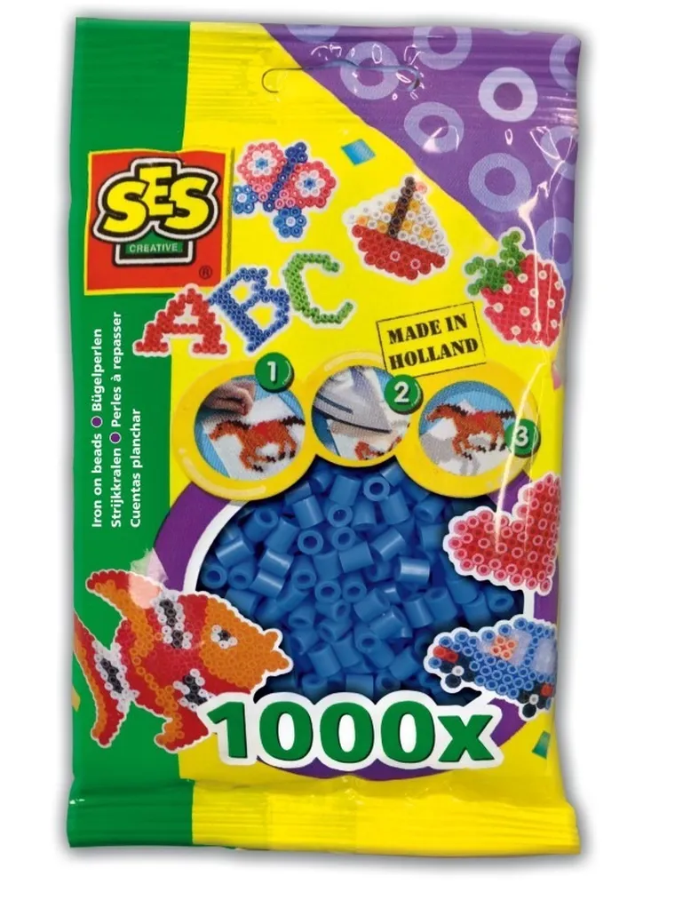 SES Creative, koraliki do prasowanek, ciemny niebieski, 1000 szt.