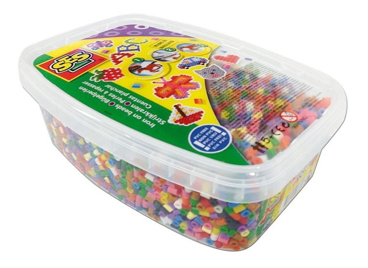 SES Creative, Koraliki do prasowanek, podstawowy mix kolorów, 7000 szt.