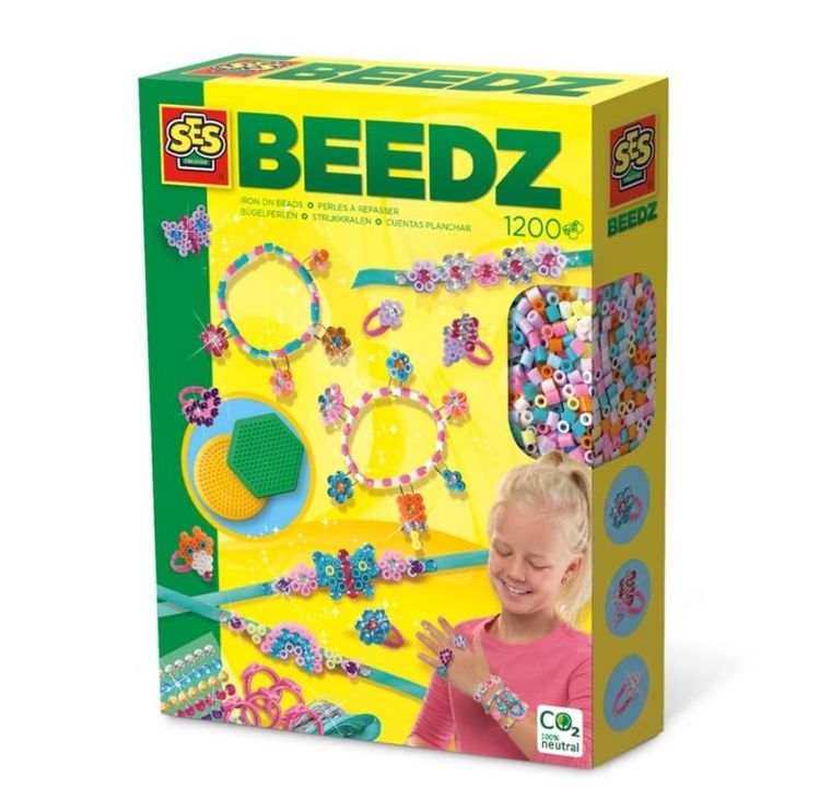 SES Creative, koraliki do prasowania, biżuteria, 1200 elementów