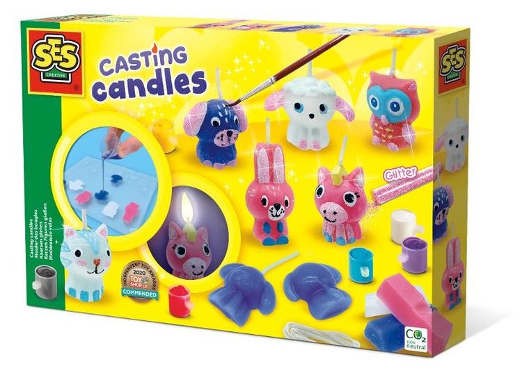 SES Creative, Kreatywna zabawa, Woskowe świeczki z brokatem