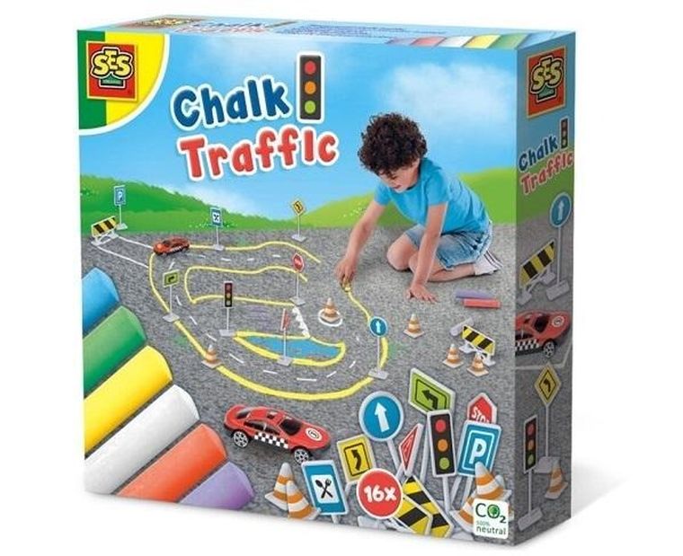 SES Creative, kreda chodnikowa, Ruch uliczny