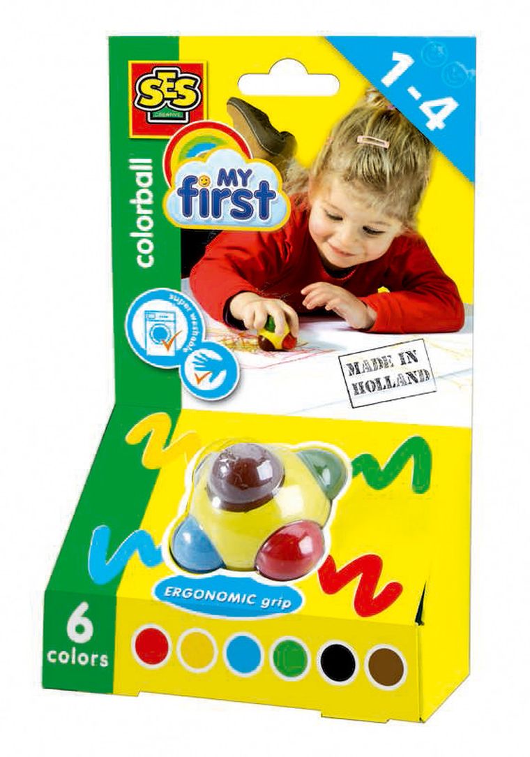 SES Creative, kula do kolorowania, 6 kolorów