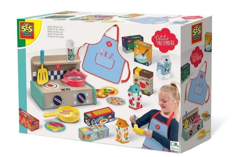 SES Creative, mini kuchnia, duży zestaw z akcesoriami