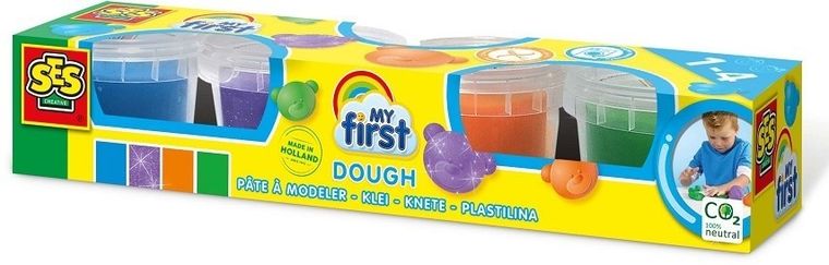 SES Creative, moja pierwsza ciastolina, 4x 90 g