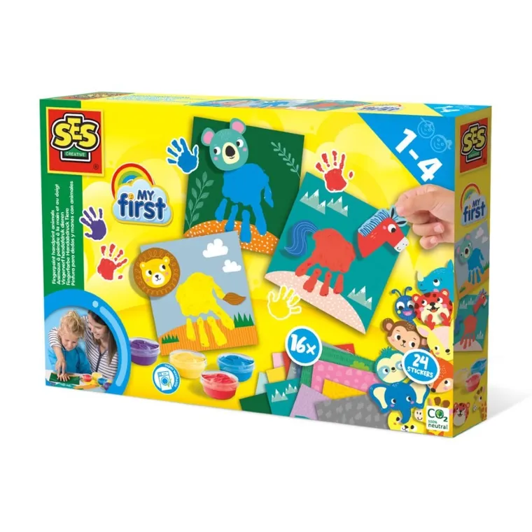 SES Creative, My First, malowanie palcami, zwierzęta