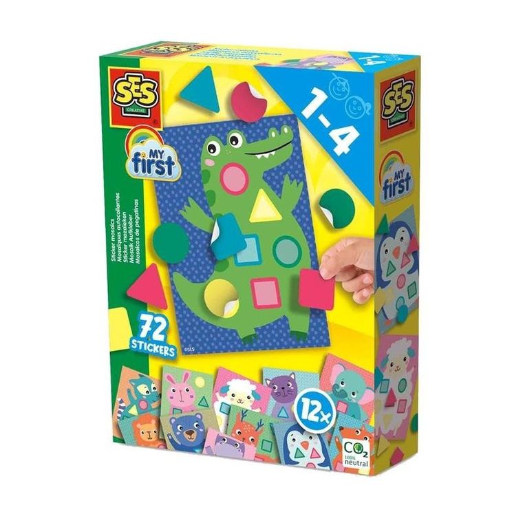 SES Creative, My First, mozaiki naklejanki, zwierzęta