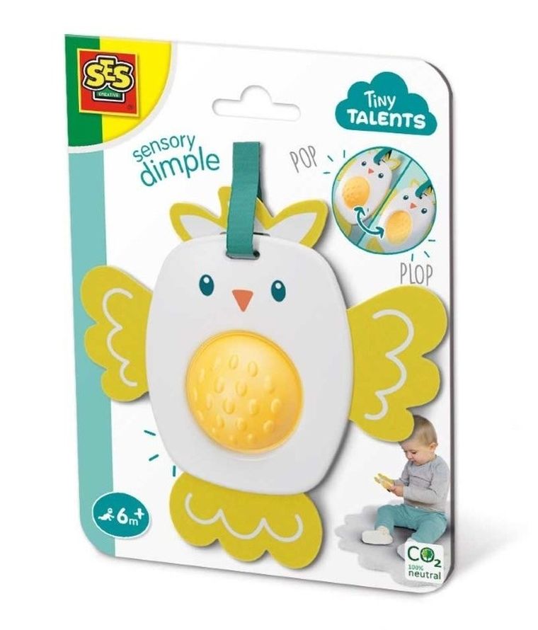 SES Creative, Pop It, gryzak dla niemowląt, ptaszek