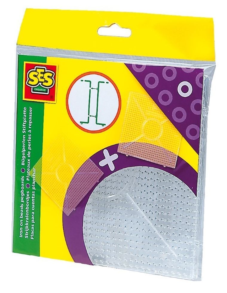 SES Creative, przezroczyste szablony do układania koralików, 2 szt.