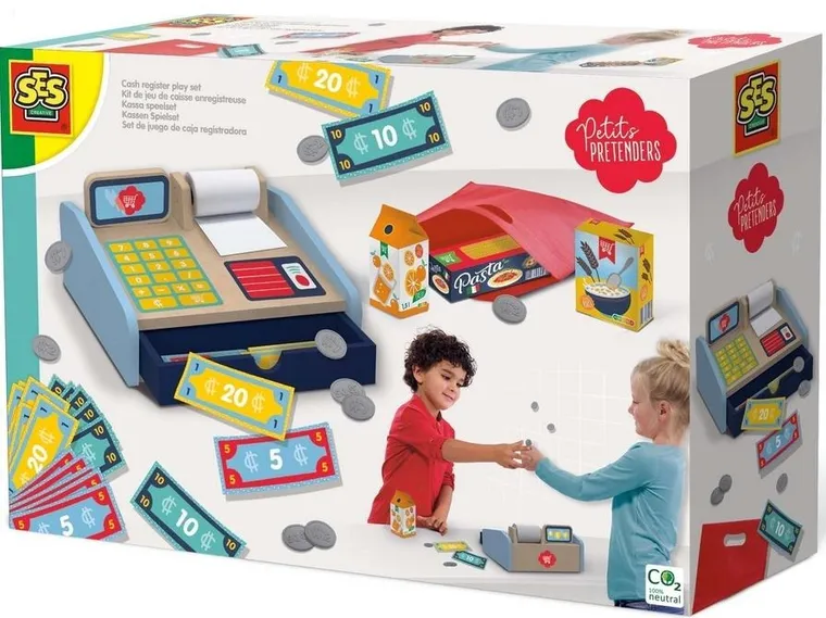SES Creative, supermarket, kasa sklepowa, zestaw z akcesoriami