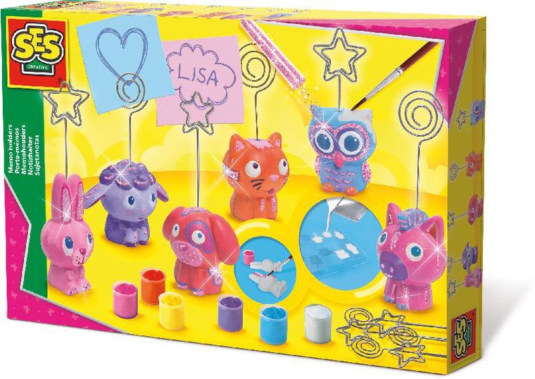 SES Creative, uchwyty na karteczki, ze zwierzątkami