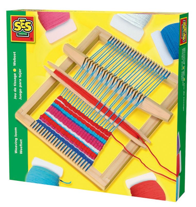 SES Creative, zestaw kreatywny, Drewniane krosno tkackie