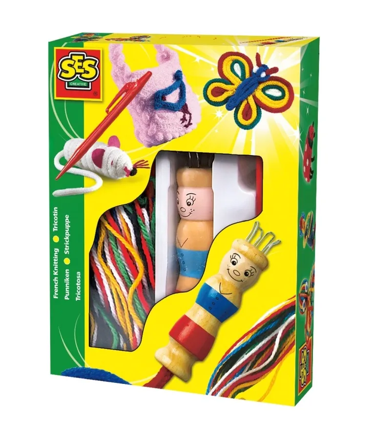 SES Creative, zestaw kreatywny, Francuskie szydełko/grzybek dziewiarski