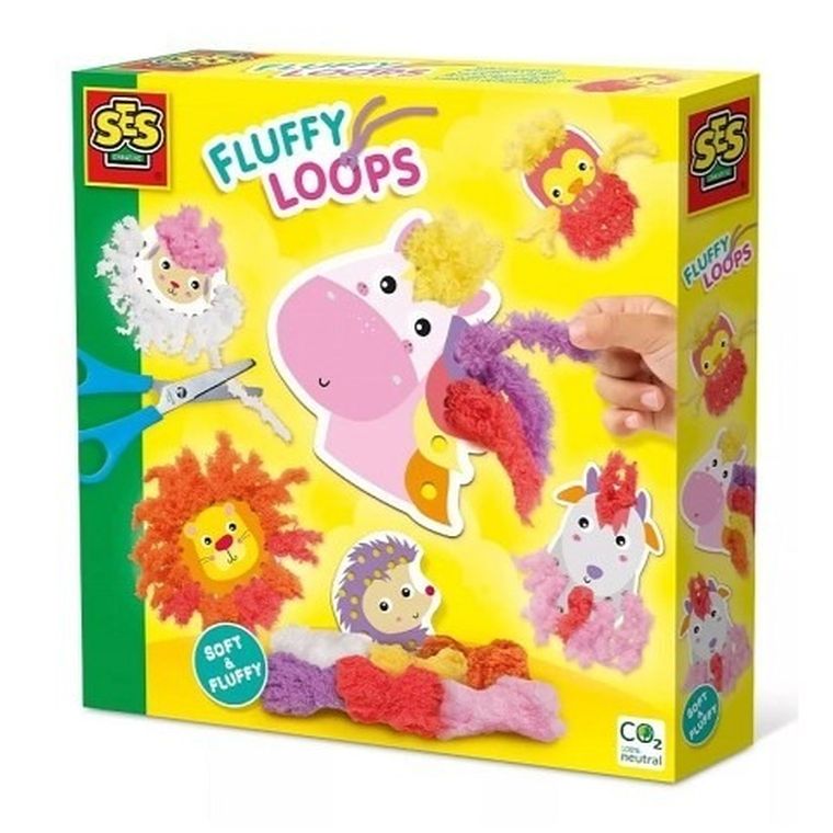 SES Creative, zwierzątka do ozdabiania włóczką, zestaw kreatywny