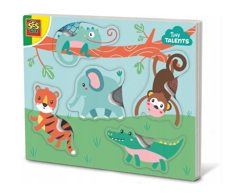 SES Creative, zwierzęta, drewniana układanka