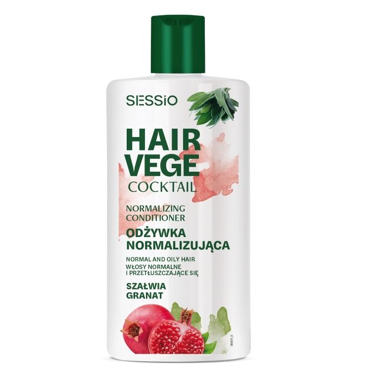 Sessio, Hair Vege Cocktail, normalizująca odżywka do włosów, Szałwia i Granat, 300g