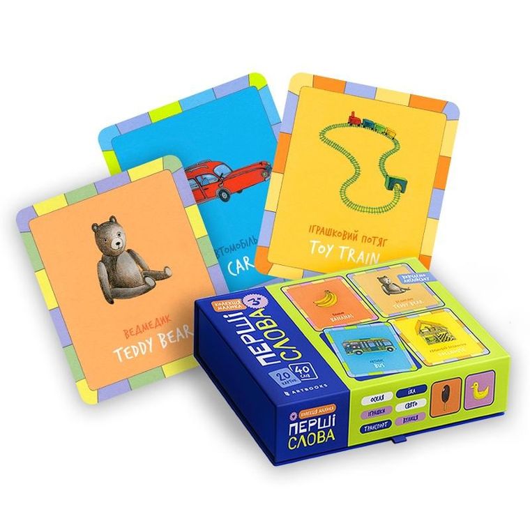 Set karty. Kolekcja dla niemowląt. Pierwsze słowa (wer. ukraińska)