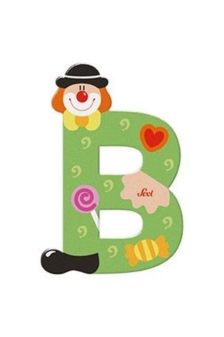 Sevi, B, drewniana literka