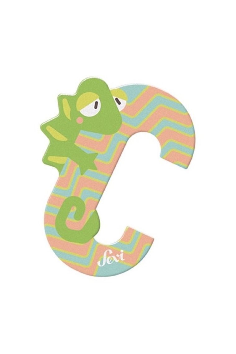 Sevi, C, drewniana literka