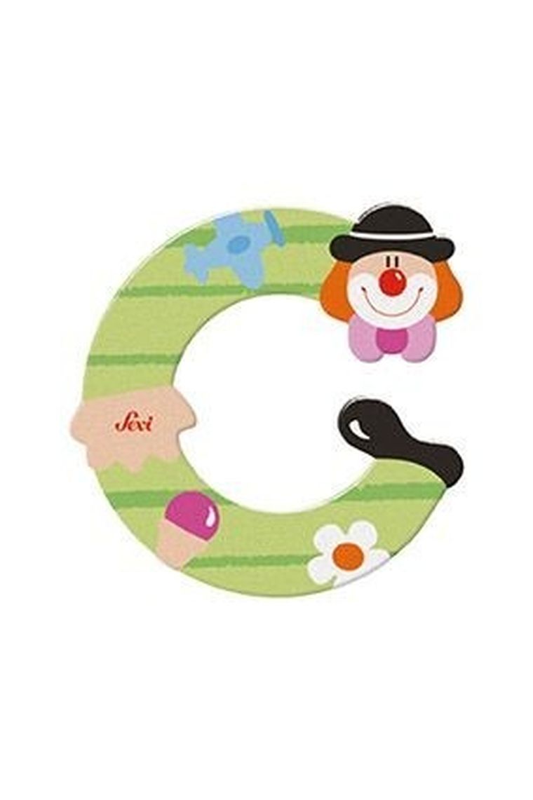 Sevi, C, drewniana literka