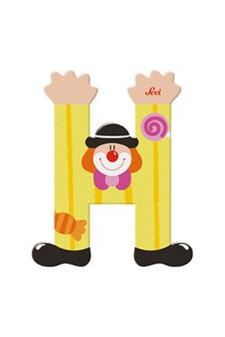 Sevi, H, drewniana literka