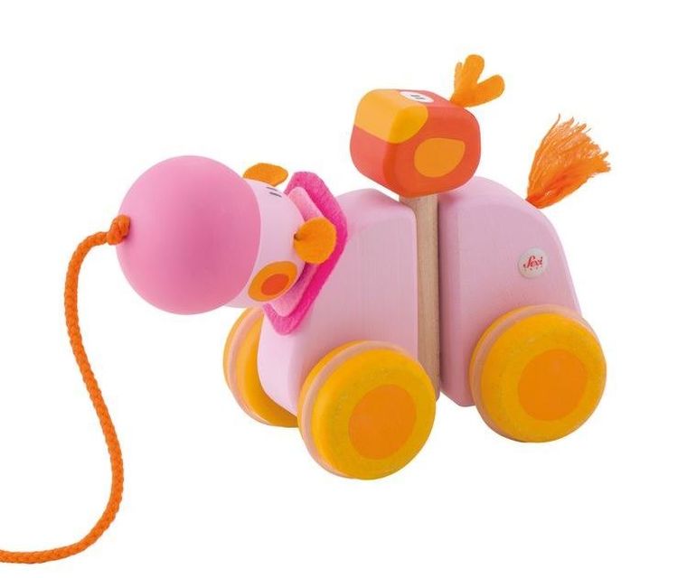 Sevi, Hipopotam, drewniana zabawka do ciągnięcia