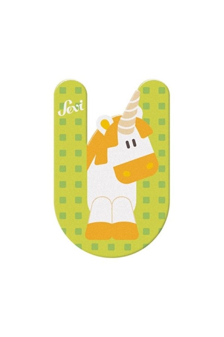 Sevi, U, drewniana literka