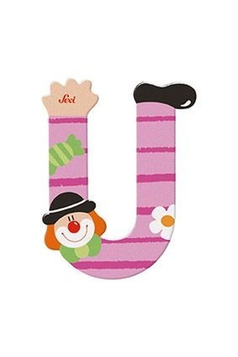 Sevi, U, drewniana literka